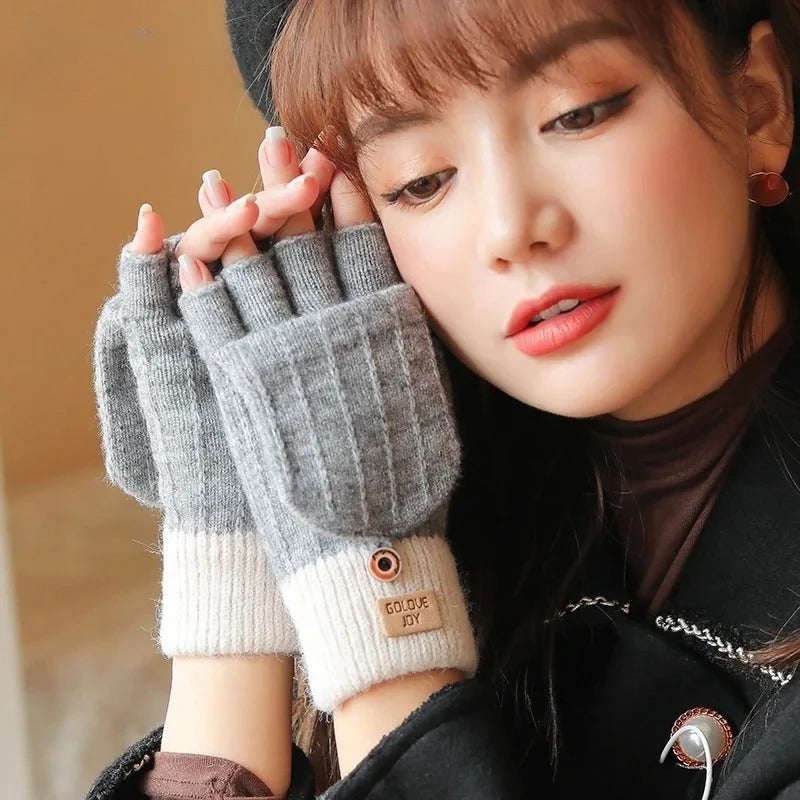 Knitted Fingerless Gloves Winter – Arhmii Trend